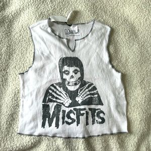 Misfits Graphic Muscle Crop Tee